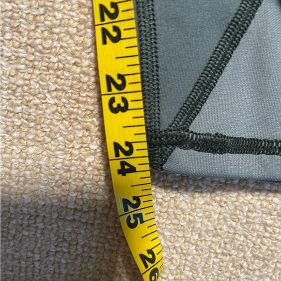 Aerie Chill. Play. Move leggings size Large Dark Green Pants Mesh Cut Out - Picture 3 of 9